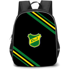 Club Social y Deportivo Defensa y Justicia Backpack School Bag StudentPack - Club Social y Deportivo Defensa y Justicia Large Logo With Stripe