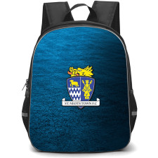 St Neots Town Football Club Backpack School Bag StudentPack - St Neots Town Football Club with Logo Grass Texture Blue Effect