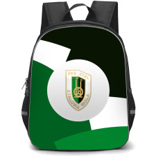 Stal Stalowa Wola Backpack School Bag StudentPack - Logo In White Green And Black Background