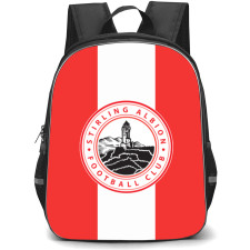 Stirling Albion Backpack School Bag StudentPack - Logo In Red And White Background Football Club