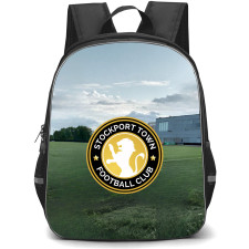 Stockport Town Backpack School Bag StudentPack - Logo Field Background Football Club