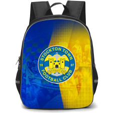 Stockton Town Backpack School Bag StudentPack - Logo In Yellow And Blue Background Football Club