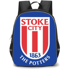Stoke City F.C. Backpack StudentPack - Stoke City F.C. Logo On Blue Background