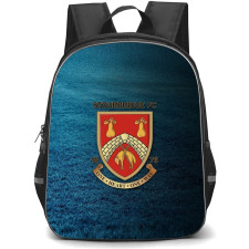 Stourbridge Backpack School Bag StudentPack - Logo In Blue And Grass Background Football Club