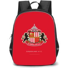 Sunderland AFC Backpack StudentPack - Sunderland AFC Logo Black Red Background