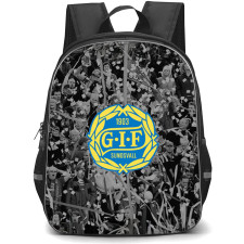 GIF Sundsvall Backpack School Bag StudentPack - GIF Sundsvall Logo On Grayscale Audience Background Football Club