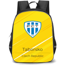 FC Silon Taborsko Backpack School Bag StudentPack - Logo Poster In Yellow Backgroud