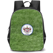 Thornaby Football Club Backpack School Bag StudentPack - Thornaby Football Club Logo with Grass Green Effect