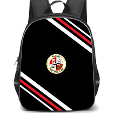 Tilbury Football Club Backpack School Bag StudentPack - Tilbury Football Club Large Logo With Stripe
