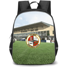 Tilbury Football Club Backpack School Bag StudentPack - Tilbury Football Club Stadium with Logo Clean Light Effect
