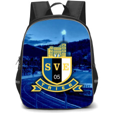 Eintracht Trier Football Club Backpack School Bag StudentPack - Logo Stadium In Blue Background