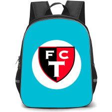 FC Trollhattan Backpack School Bag StudentPack - FC Trollhattan Logo On White Round Cyan Background Football Club