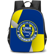 Unia Skierniewice Backpack School Bag StudentPack - Logo In Yellow And Blue Background
