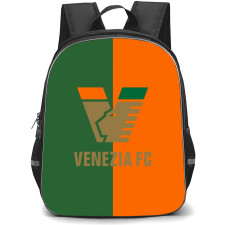 Venezia FC Backpack School Bag StudentPack - Logo In Green And Orange Background