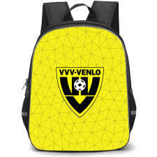 VVV Venlo Backpack School Bag StudentPack - Logo In Yellow Abstract Background Football Club