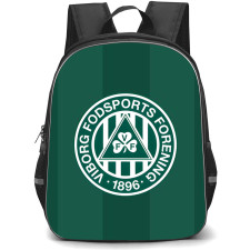 Viborg FF Football Club Backpack School Bag StudentPack - Logo Green Stripe Background