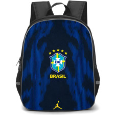 Fifa World Cup 2026 Brazil Backpack School Bag StudentPack - Fifa World Cup 2026 Brazil Away Flag Design Pattern