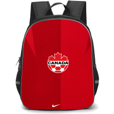 Fifa World Cup 2026 Canada Backpack School Bag StudentPack - Fifa World Cup 2026 Canada Home Flag Design Pattern