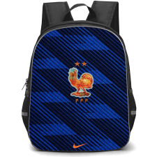 Fifa World Cup 2026 France Backpack School Bag StudentPack - Fifa World Cup 2026 France Home Flag Design Pattern