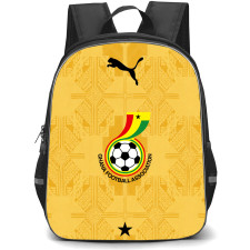 Fifa World Cup 2026 Ghana Backpack School Bag StudentPack - Fifa World Cup 2026 Ghana Away Flag Design Pattern