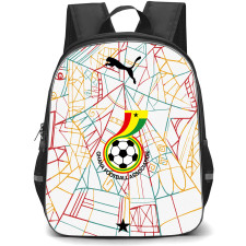 Fifa World Cup 2026 Ghana Backpack School Bag StudentPack - Fifa World Cup 2026 Ghana Home Flag Design Pattern