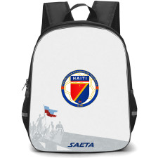Fifa World Cup 2026 Haiti Backpack School Bag StudentPack - Fifa World Cup 2026 Haiti Away Flag Design Pattern
