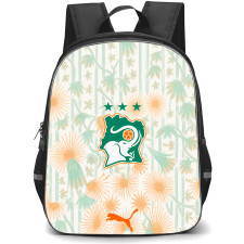 Fifa World Cup 2026 Ivory Coast Backpack School Bag StudentPack - Fifa World Cup 2026 Ivory Coast Away Flag Design Pattern