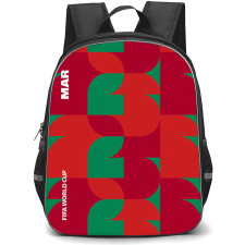 FIFA World Cup 2026 Morocco Backpack School Bag StudentPack - FIFA World Cup 2026 Morocco Retro Geometry Poster