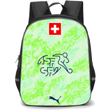 Fifa World Cup 2026 Switzerland Backpack School Bag StudentPack - Fifa World Cup 2026 Switzerland Away Flag Design Pattern