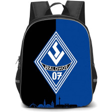 SV Waldhof Mannheim 07 Backpack School Bag StudentPack - Logo In Black And Blue Background Football Club