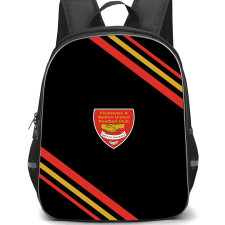 Felixstowe & Walton United Football Club Backpack School Bag StudentPack - Felixstowe & Walton United Football Club Large Logo With Stripe
