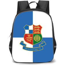 National League Wealdstone Backpack School Bag StudentPack - Large Logo In Blue And White Background