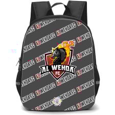 AL Wehda FC Football Club Backpack StudentPack - Wehda Football Club Medley Monogram Wordmark