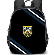 Wellingborough Town Football Club Backpack School Bag StudentPack - Wellingborough Town Football Club Large Logo With Stripe