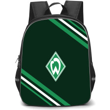 SV Werder Bremen II Football Club Backpack School Bag StudentPack - Large Logo With Stripe
