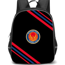 Witham Town Football Club Backpack School Bag StudentPack - Witham Town Football Club Large Logo With Stripe