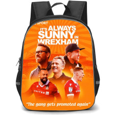 Wrexham Backpack StudentPack - Wrexham Characters Collage Its Always Sunny In Wrexham Orange Background