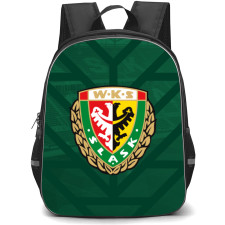 Silesia Wroclaw Backpack School Bag StudentPack - Logo Stadium In Green Background