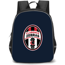 Clarence Zebras Football Club Backpack School Bag StudentPack - Large Logo