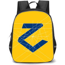 FC Zlin Backpack School Bag StudentPack - Logo In Yellow Background