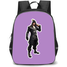 Fortnite Blackheart School Backpack StudentPack - Blackheart Sticker On Purple Background