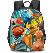 Fortnite Fishstick Backpack StudentPack - Fishstick Victory Royale Collage