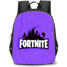 Fortnite Backpack StudentPack - Fortnite Logo On Purple Background