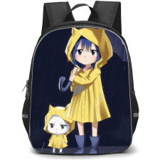 Fairy Tail Wendy Marvell Backpack StudentPack - Wendy Marvell And Carla Yellow Raincoat Portrait