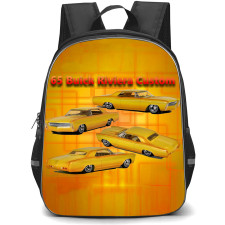 1965 Buick Riviera Backpack School Bag StudentPack - 1965 Buick Riviera Custom Collage Poster
