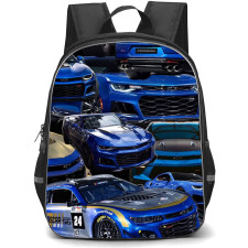 Chevrolet Camaro Backpack School Bag StudentPack - Chevrolet Camaro Blue Collage Poster