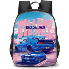 Dodge Challenger Backpack School Bag StudentPack - Dodge Challenger Cherry Blossom Anime Art Poster