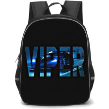 Dodge Viper Backpack School Bag StudentPack - Dodge Viper Typographic Poster Art On Black Background