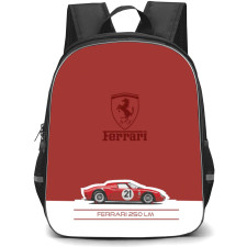Ferrari Backpack StudentPack - Ferrari 250 LM Vintage Poster Art