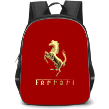 Ferrari Backpack StudentPack - Gold Stallion and Font